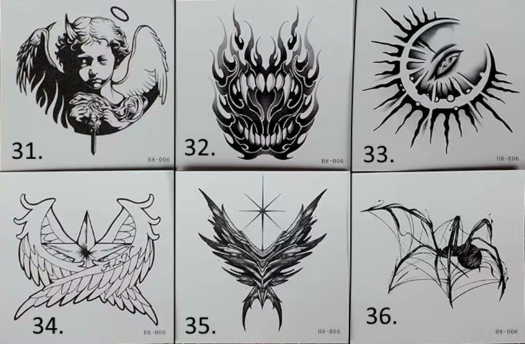 Jagua Tattoos 31-36